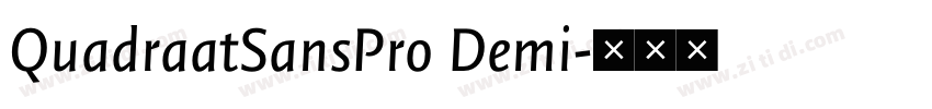 QuadraatSansPro Demi字体转换